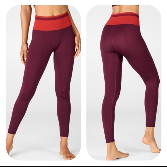 Fabletics Pants - Fabletics Crimson Cool High Waist Seamless Legging